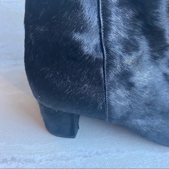 SENSO Paloma Black calf Hair Block Heel Booties size 36 leather - Picture 4 of 9